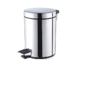 Poubelle inox à pédale