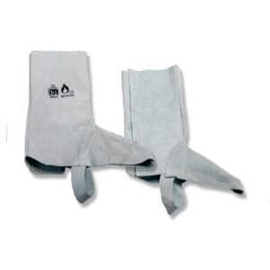 Guêtres croûte de cuir avec velcro